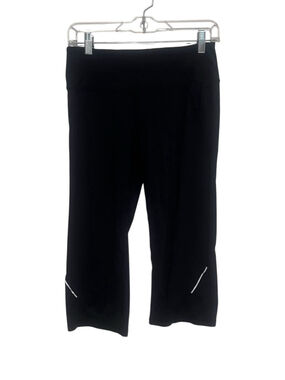 Athleta Reflective Workout Pants Women’s XS Black Yoga Running Active